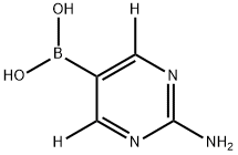 (2-aminopyrimidin-5-yl-4,6-d2)boronic acid 结构式