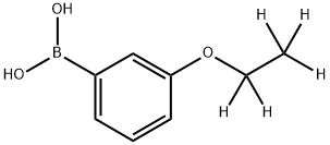(3-(ethoxy-d5)phenyl)boronic acid 结构式