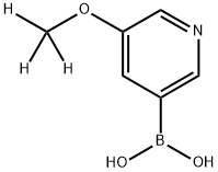 (5-(methoxy-d3)pyridin-3-yl)boronic acid, 2241867-27-4, 结构式