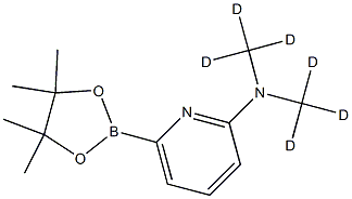 N,N-bis(methyl-d3)-6-(4,4,5,5-tetramethyl-1,3,2-dioxaborolan-2-yl)pyridin-2-amine Structure
