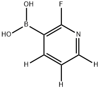 (2-fluoropyridin-3-yl-4,5,6-d3)boronic acid 结构式