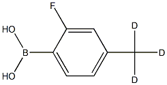 (2-fluoro-4-(methyl-d3)phenyl)boronic acid Struktur