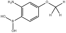 (2-amino-4-(methoxy-d3)phenyl)boronic acid Struktur