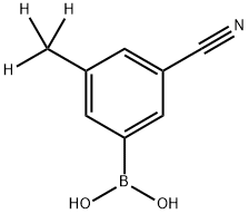 (3-cyano-5-(methyl-d3)phenyl)boronic acid Structure