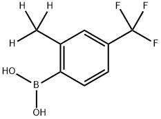 (2-(methyl-d3)-4-(trifluoromethyl)phenyl)boronic acid,2241871-20-3,结构式