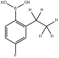 (2-(ethyl-d5)-4-fluorophenyl)boronic acid,2241871-62-3,结构式