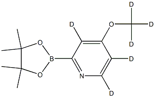 4-(methoxy-d3)-2-(4,4,5,5-tetramethyl-1,3,2-dioxaborolan-2-yl)pyridine-3,5,6-d3,2241874-73-5,结构式