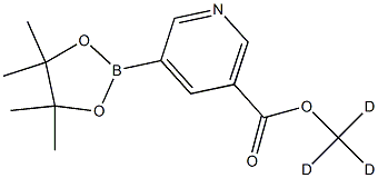 methyl-d3 5-(4,4,5,5-tetramethyl-1,3,2-dioxaborolan-2-yl)nicotinate Struktur