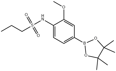 3-甲氧基-4-(丙基磺酰基胺基)苯硼酸频哪醇酯, 2245819-88-7, 结构式