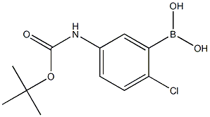 (5-(叔丁氧羰基)氨基-2-氯苯基)硼酸, 2246849-87-4, 结构式