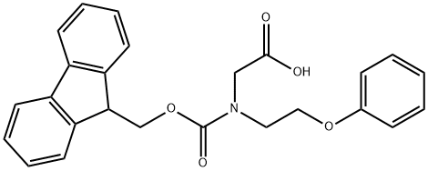 Glycine, N-[(9H-fluoren-9-ylmethoxy)carbonyl]-N-(2-phenoxyethyl)-, 2255321-25-4, 结构式