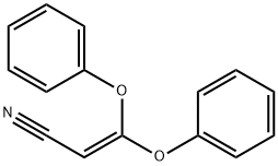 3,3-Diphenoxyacrylonitrile 结构式