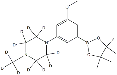 2256704-69-3 1-(3-methoxy-5-(4,4,5,5-tetramethyl-1,3,2-dioxaborolan-2-yl)phenyl)-4-(methyl-d3)piperazine-2,2,3,3,5,5,6,6-d8