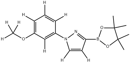 2256705-59-4 1-(3-(methoxy-d3)phenyl-2,4,5,6-d4)-3-(4,4,5,5-tetramethyl-1,3,2-dioxaborolan-2-yl)-1H-pyrazole-4,5-d2
