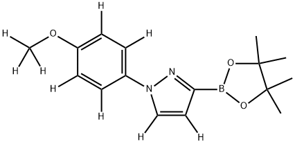 2256705-61-8 1-(4-(methoxy-d3)phenyl-2,3,5,6-d4)-3-(4,4,5,5-tetramethyl-1,3,2-dioxaborolan-2-yl)-1H-pyrazole-4,5-d2