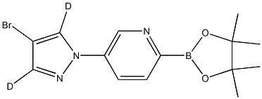 5-(4-bromo-1H-pyrazol-1-yl-3,5-d2)-2-(4,4,5,5-tetramethyl-1,3,2-dioxaborolan-2-yl)pyridine|