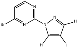 4-bromo-2-(1H-pyrazol-1-yl-d3)pyrimidine|