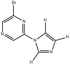 2-bromo-6-(1H-imidazol-1-yl-d3)pyrazine|