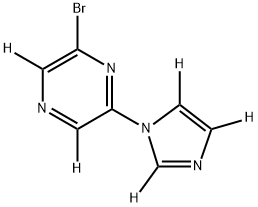 2256707-19-2 2-bromo-6-(1H-imidazol-1-yl-d3)pyrazine-3,5-d2