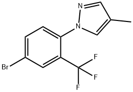1-(4-bromo-2-(trifluoromethyl)phenyl)-4-methyl-1H-pyrazole Structure