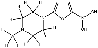 (5-(4-(methyl-d3)piperazin-1-yl-2,2,3,3,5,5,6,6-d8)furan-2-yl)boronic acid|