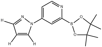 4-(1H-pyrazol-1-yl-d3)-2-(4,4,5,5-tetramethyl-1,3,2-dioxaborolan-2-yl)pyridine|