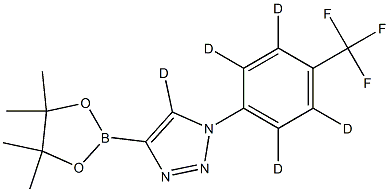 4-(4,4,5,5-tetramethyl-1,3,2-dioxaborolan-2-yl)-1-(4-(trifluoromethyl)phenyl-2,3,5,6-d4)-1H-1,2,3-triazole-5-d|