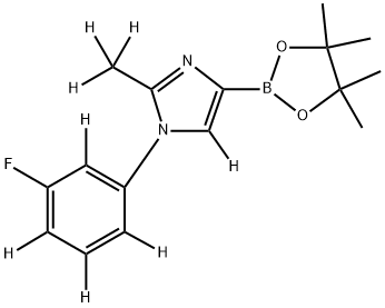 2256710-69-5 1-(3-fluorophenyl-2,4,5,6-d4)-2-(methyl-d3)-4-(4,4,5,5-tetramethyl-1,3,2-dioxaborolan-2-yl)-1H-imidazole-5-d