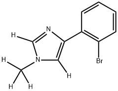 4-(2-bromophenyl)-1-(methyl-d3)-1H-imidazole-2,5-d2 结构式