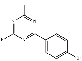 2-(4-bromophenyl)-1,3,5-triazine-4,6-d2 结构式