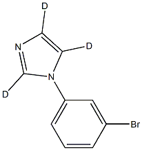 1-(3-bromophenyl)-1H-imidazole-2,4,5-d3,2256712-51-1,结构式