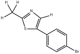 5-(4-bromophenyl)-2-(methyl-d3)thiazole-4-d|