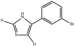 4-(3-bromophenyl)-1H-imidazole-2,5-d2 结构式