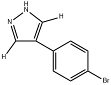 4-(4-bromophenyl)-1H-pyrazole-3,5-d2 Struktur
