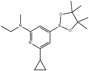 6-cyclopropyl-N-ethyl-N-methyl-4-(4,4,5,5-tetramethyl-1,3,2-dioxaborolan-2-yl)pyridin-2-amine|
