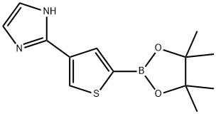 2-(5-(4,4,5,5-tetramethyl-1,3,2-dioxaborolan-2-yl)thiophen-3-yl)-1H-imidazole Structure