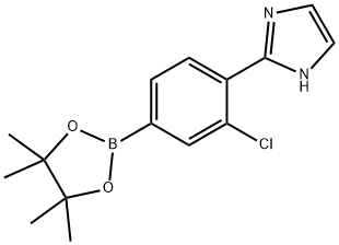 2-(2-chloro-4-(4,4,5,5-tetramethyl-1,3,2-dioxaborolan-2-yl)phenyl)-1H-imidazole|