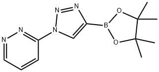 3-(4-(4,4,5,5-tetramethyl-1,3,2-dioxaborolan-2-yl)-1H-1,2,3-triazol-1-yl)pyridazine,2256757-96-5,结构式