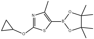 2256758-20-8 2-cyclopropoxy-4-methyl-5-(4,4,5,5-tetramethyl-1,3,2-dioxaborolan-2-yl)thiazole