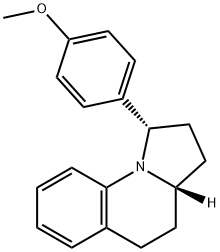 (1S,3aS)-1-(4-methoxyphenyl)-1,2,3,3a,4,5-hexahydropyrrolo[1,2-a]quinoline Structure