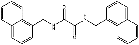 N1,N2-bis(1-naphthalenylmethyl)ethanediamide 结构式