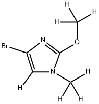 4-bromo-2-(methoxy-d3)-1-(methyl-d3)-1H-imidazole-5-d Structure