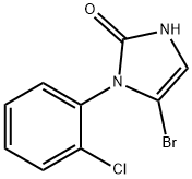 5-bromo-1-(2-chlorophenyl)-1,3-dihydro-2H-imidazol-2-one 化学構造式