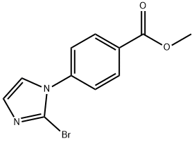 methyl 4-(2-bromo-1H-imidazol-1-yl)benzoate, 2294957-06-3, 结构式