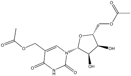 5'-O-Acetyl-5-acetyloxymethyluridine Struktur