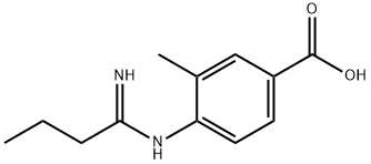 Benzoic acid, 4-[(1-iminobutyl)amino]-3-methyl-|替米沙坦杂质42