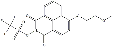 6-(2-甲氧基乙氧基)-N-羟基萘酰亚胺三氟甲磺酸,2348470-19-7,结构式
