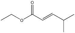 2-Pentenoic acid, 4-methyl-, ethyl ester 化学構造式