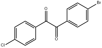 1-(4-bromophenyl)-2-(4-chlorophenyl)ethane-1,2-dione Structure