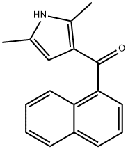 (2,5-dimethyl-1H-pyrrol-3-yl)(naphthalen-1-yl)methanone,24835-87-8,结构式